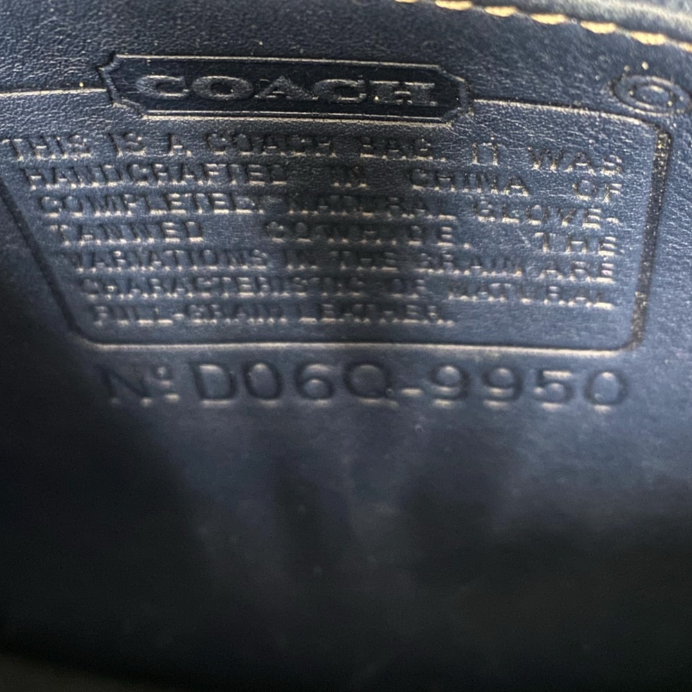 Vintage Coach Janice Legacy 9950 Leather Crossbody-Navy - Picture 6 of 12